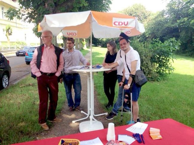 Infostand Parkproblematik St. Arnual am 28. Mai 2016