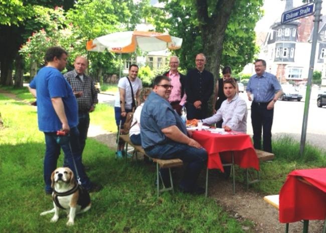 Infostand Parkproblematik St. Arnual am 28. Mai 2016